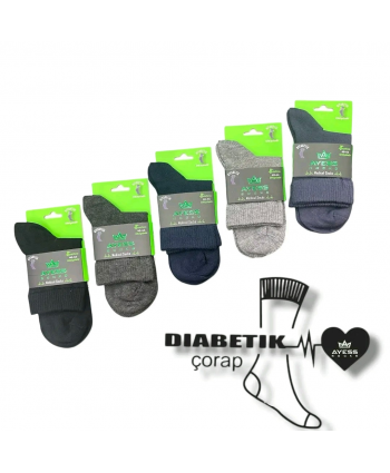 Ayess мъжки чорапи със специален ластик среден конч